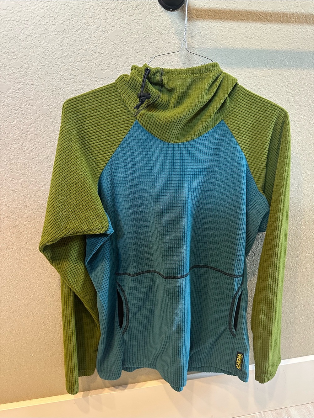 Men’s Melanzana micro grid hoodie v2, men’s M